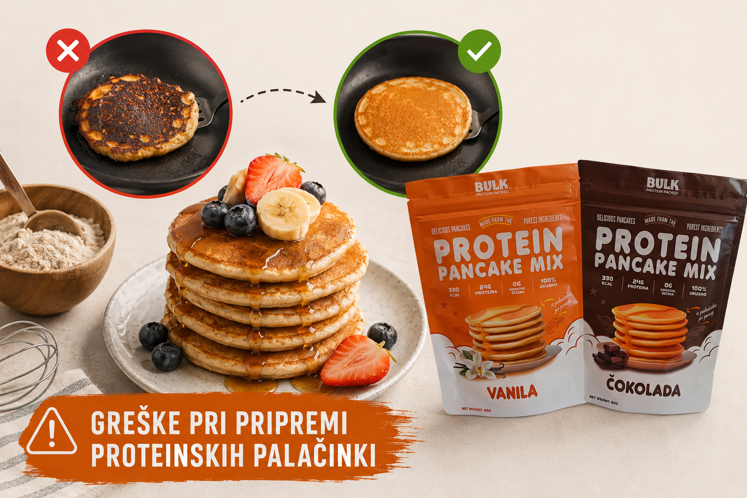 Greške Koje Ljudi Prave Pri Pripremi Proteinskih Palačinki