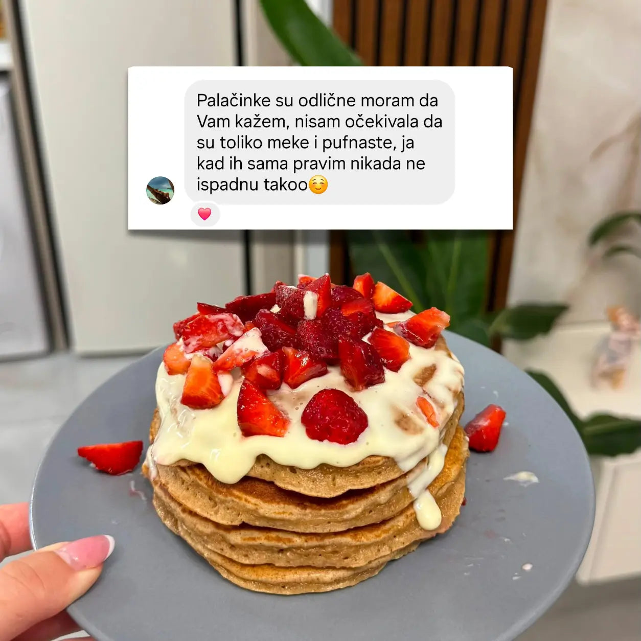 Slika gotovih proteinskih palacinki