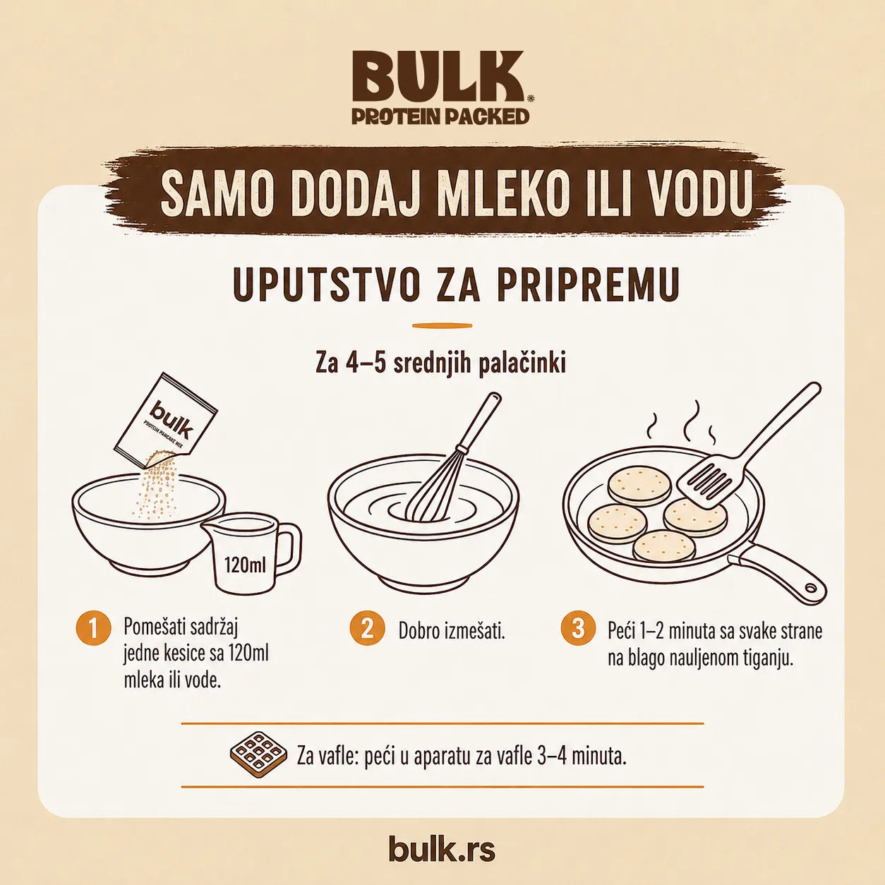 Bulk Protein Pancake Mix - Smesa za Proteinske Palačinke